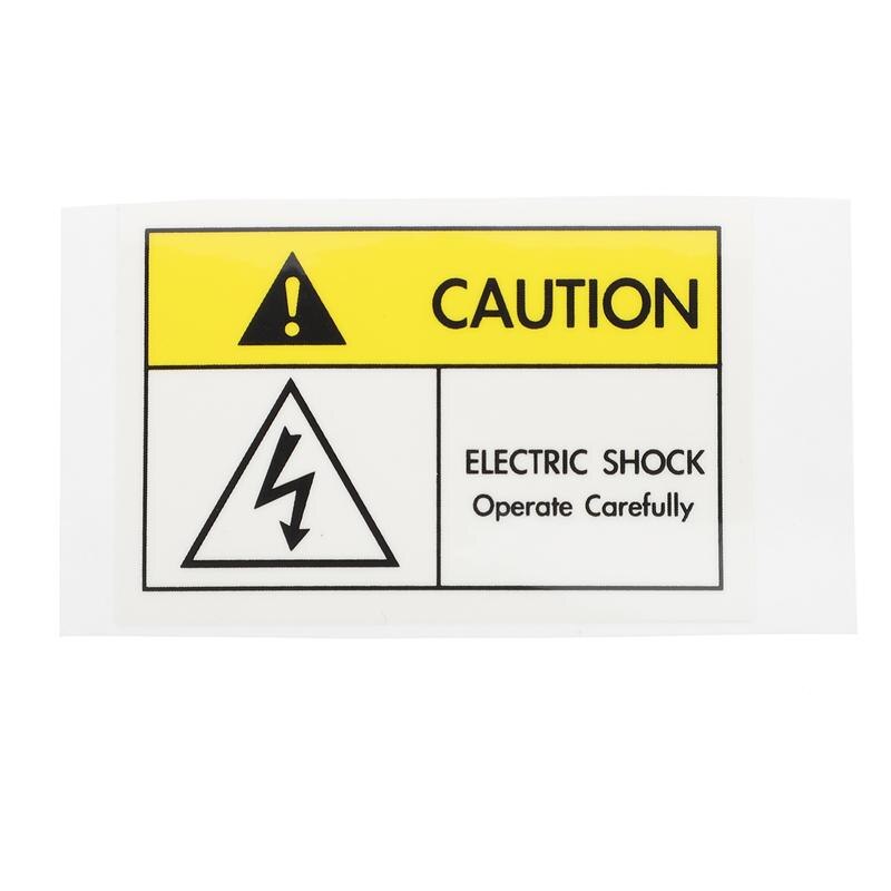 1pc 경고 전기 충격 기호 전사 전기 충격 경고 레이블 스티커
